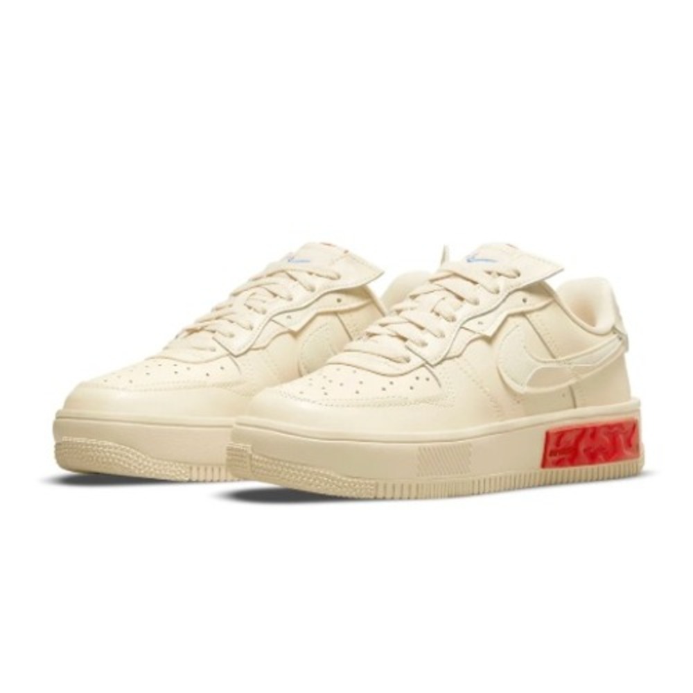 Nike Air Force 1 Fontanka Pearl White University Red DA7024-200 Womens Size 7 - Picture 1 of 11